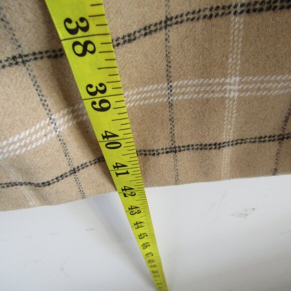 Jessica London Flannel Plaid Midi Skirt 22W Cream Winter Classic Cozy Cabincore - Picture 9 of 11